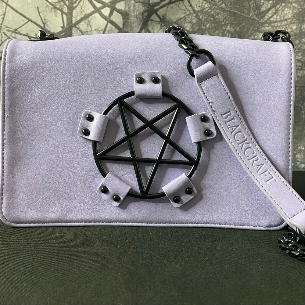 BLACKCRAFT Purple Pentagram Crossbody Bag - Picture 1 of 3